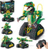 HiWEEGO RC Dinosaur Building Toy with Light, 5 in 1 Remote Controll