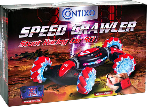 Contixo SC1 All Terrain Speed Crawler RC Stunt Car, 4WD 2.4GHz Remote Control Car, Gesture Sensor Toy Cars with Lights