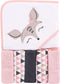 Luvable Friends Unisex Baby Hooded Towel with Five Washcloths, Deer Design, One Size