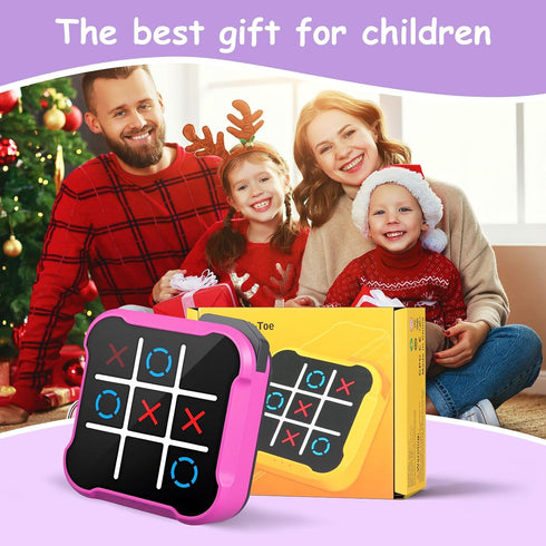 uimomn 4 1 Tic Tac Toe Game, in Handheld Educational Game Machine, Electronic Tic Tac Toe Game for Education and Memory