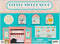 Petit Collage Wind Up Toy Playset - Little Sweet Shop Wooden Toy Set with Ice Cream Truck and Track Pieces