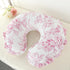 DILIMI Fitted Crib Sheets and Nursing Pillow Cover for Baby Boys and Girls, Pink Floral