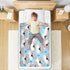 siphylline 52" 34" Cartoon Cute Beer Grey Extra Large Resuable Bed Underpads Water Resistant Diaper Changing Pad