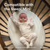 V3, V3 100% Stokke Sleepi Mini Fitted Sheet Flower Ecru - Compatible with Sleepi Mini Mattress - Washable - Fine Cotton