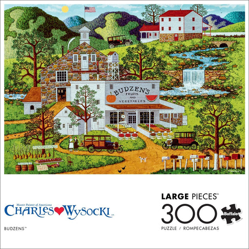 Buffalo Games - Charles Wysocki - Budzens - 300 Piece Jigsaw Puzzle for Adults 14 and up Challenging Puzzle Perfect for Game Nights - Finished Puzzle Size is 21.25 x 15.00
