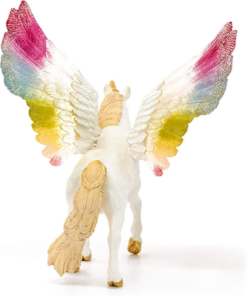 7" 5+ Schleich bayala - Rainbow Unicorn Figure - Unicorn Toy for Girls and Boys - Fantasy Horse Figurine for Kids Ages