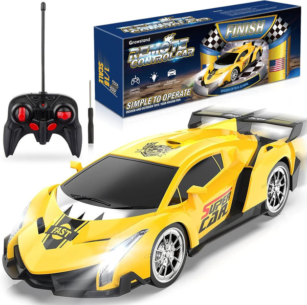 Growsland Remote Control Car, RC Cars for Kids 1:18 Electric Toy Car