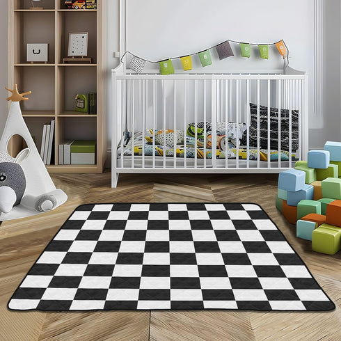 CuwrYet 50x50 Inch Baby Play Mat Foldable Baby Playmat Soft Baby Crawling Mat Baby Carpet Play Rug Pad for Toddler