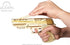 Wolf-01 3D Set UGEARS Handgun Wooden Puzzles for Adults - Wooden Model Kits for Adults Rubber Space Band Handguns