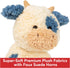 GUND Cozys Collection Cow, Stuffed Animal Plush Toy for Ages 1 and Up, Cream/Blue, 10”