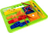 Buckle Toys Green Busy Board for 1 Year Old Toddlers, Montessori Travel Essentials for Kids to Develop Fine Motor Skills