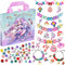Charm Bracelet Making Kit & Unicorn/Mermaid Girl Toy - Ideal Crafts for Ages 8-12 Girls to Inspire Imagination
