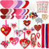 Valentine's Day Crafts for Kids - 361PCS DIY Heart Craft Set, 108 Hearts, 50 Googly Eyes, 60 Pom Poms, Craft Supplies