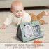 Soft Tummy Time Book with Baby Safe Mirror - High Contrast Montessori Toy with Crinkle Filling & Teether