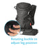 3 Nuby Baby Carrier with Carry Positions, Adjustable Leg Support for M Position, Padded Shoulder Straps & Waist Belt