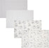 4-Pack Unisex Baby Cotton Flannel Receiving Blankets, One Size Newborn Swaddle (30 x 30)
