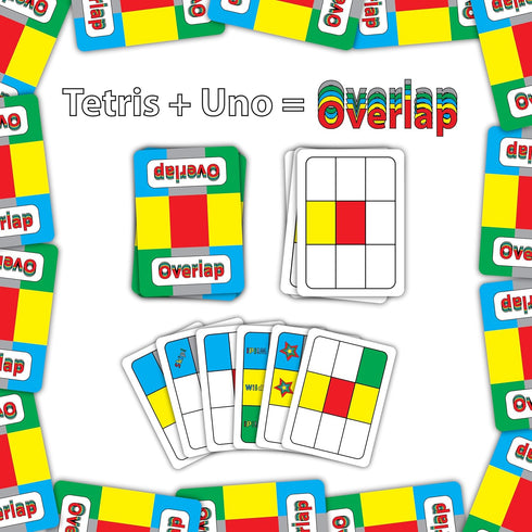 Overlap - Mensa Award Winning Strategy Card Game for 2 to 8 Players - Deceptively Simple Fun