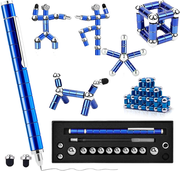 Fidget Pen, Decompression Magnetic Pen, Multifunctional Deformable Writing Pens, Sensory Gadget for