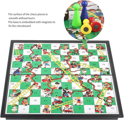 Andux Foldable Magnetic Snake Chess, Portable Board Game Set CXYXQ-03 (M)