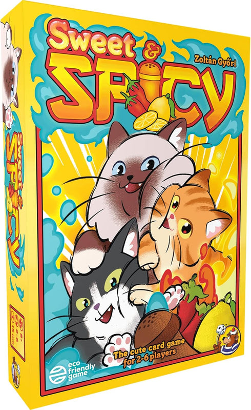 Sweet & Spicy Card Game - The New Accessible Version of Spicy, Bluff Game for 2 to 6 Players, Age 8+, 15 Min