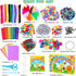 Zefy 3200+ 12 4-12 Pcs Arts and Crafts Supplies for Kids, All in One Craft Kits with Crafts Design, DIY School Supplies