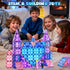 102pcs 2 2 4-5 6-8 3 4 5 6 7 8+ Magnetic Tiles with Stairs Dolls Princess Castle Building Girls Toys Age Magnetic