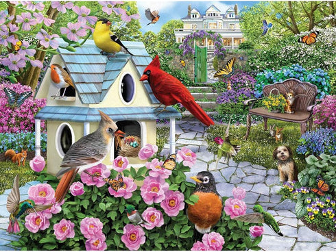 Bits and Pieces 4-in-1 Multi-Pack, 1000 Piece Jigsaw Puzzles for Adults, Each Measures 20" x 27" by Artist Mary Thompson