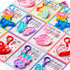 12 Packs JOYIN Valentine's Day Cards with Pop Fidget Keychain Toys, Stress Anxiety Relief Fidget Toys with Cards