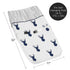 Sweet Jojo Designs Navy Blue White Woodland Deer Boy Baby Changing Pad Cover Infant Newborn Diaper Table Change Mat
