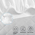 TILLYOU Play Yard Sheets Pad - Waterproof Quilted Playpen Sheets, Soft with 1''-3'' Deep Pocket, 39"x27", Light Grey