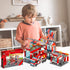 QLT QIAOLETONG City Fire Station Building Kit, 774 Pcs Set Including Fire Station, Fire Truck, Helicopter, Fire