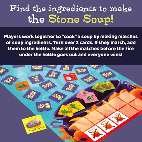 Cooperative Memory Matching Game: Stone Soup for Kids