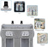 Accmor Changing Table Diaper Organizer, Hanging Diaper Caddy Organizer Stacker for Cribs Changing Table Playard Wall