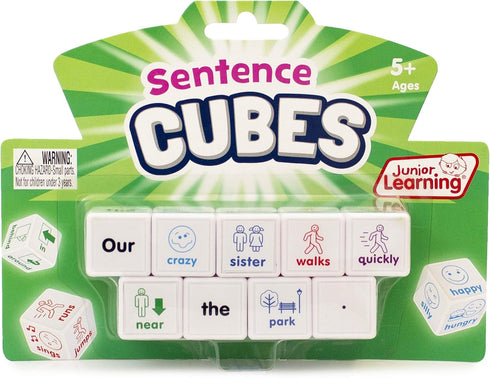 Junior Learning JL644 Multicolor Sentences Cubes