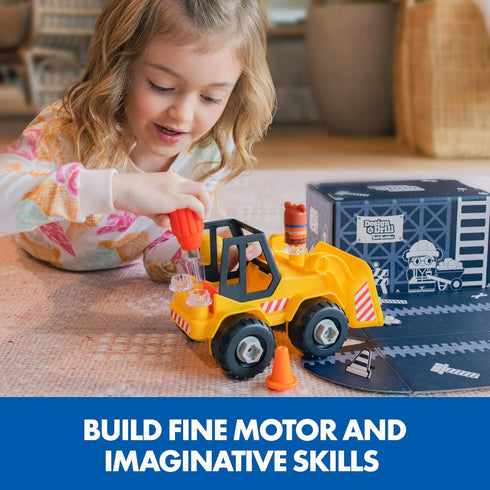 Educational Insights Design & Drill Bolt Buddies Bulldozer Take Apart Toy, STEM Gift for Kids Ages 3+