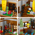 1881PCS Fishing Village Cabin Mini Building Blocks Toys with LED Lighting, Creative Architecture Building Sets for 6+
