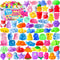 VISCOO 200 Pack Squishy Toys, Mochi Squishy Bulk, Kawaii Squishies Party Favors