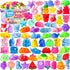 VISCOO 200 Pack Squishy Toys, Mochi Squishy Bulk, Kawaii Squishies Party Favors