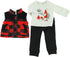 American Fashion World Boy’s Outdoorsy 3 Piece Vest and Pants Set - for 18-Inch Dolls, Premium Quality