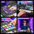 3 4 5 6 Set DJ Mixer for Kids, Toddler DJ Mixing Table with DJ Turntable, Game Mode, Light & Speed Control