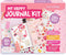 jackinthebox DIY Journal for Girls Ages 8-12, 242 PCS Scrapbook Kit with 10 Fun Guided Spreads