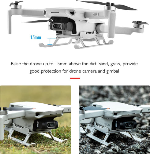 Mavic Mini 2 Folding Landing Gear with LED Light - Compatible with DJI Mavic Mini 2, Mini SE/Mavic Mini Drone Accessory
