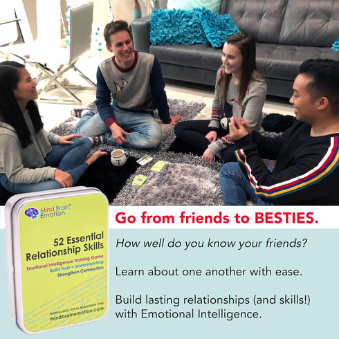 52 Essential Emotional Intelligence Training Card Game - Relationship Skills, Team Icebreaker Tools by Harvard