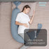 MOON PARK Pregnancy Pillow - Incredibly Smooth and Soft Cooling Cover I Shaped Full Body Maternity Pillow