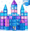 102pcs Frozen Castle Magnetic Tiles - 3D Diamond Building Blocks STEM Educational Toys for Kids Age 3-8 Birthday Gifts
