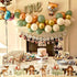 3ct Woodland Plastic Tablecloth Creatures Fox Birthday Baby Shower Banner Wild One Welcome Baby Forest Animal Friends