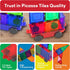 2 Set 3+ PicassoTiles Piece Car Truck Construction Kit Toy Vehicle for Magnetic Blocks Building Tile Sensory Magnet