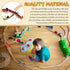 Set Kigley Wooden Train Track Expansion - Classic Bridge Accessory in Natural Wood Finish
