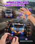 2.4GHz 1:18 8WD 6-14 HuiJuKeJi Gesture Sensing RC Stunt Car Toy for Kids, Remote Control Car Toy Hand-Controlled