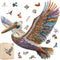 Wooden Puzzles for Adults Cormorant Bird Jigsaw Puzzles,300 Pieces 5MM Thick, Unique